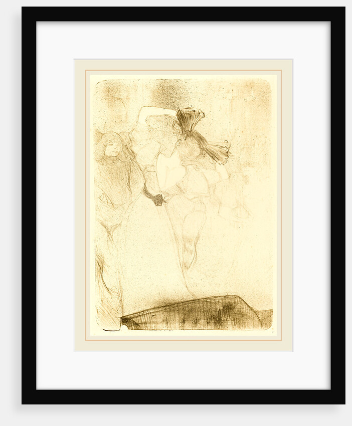 Lender from the Back Dancing the Bolero in Chilperic, 1895 by Henri de Toulouse-Lautrec