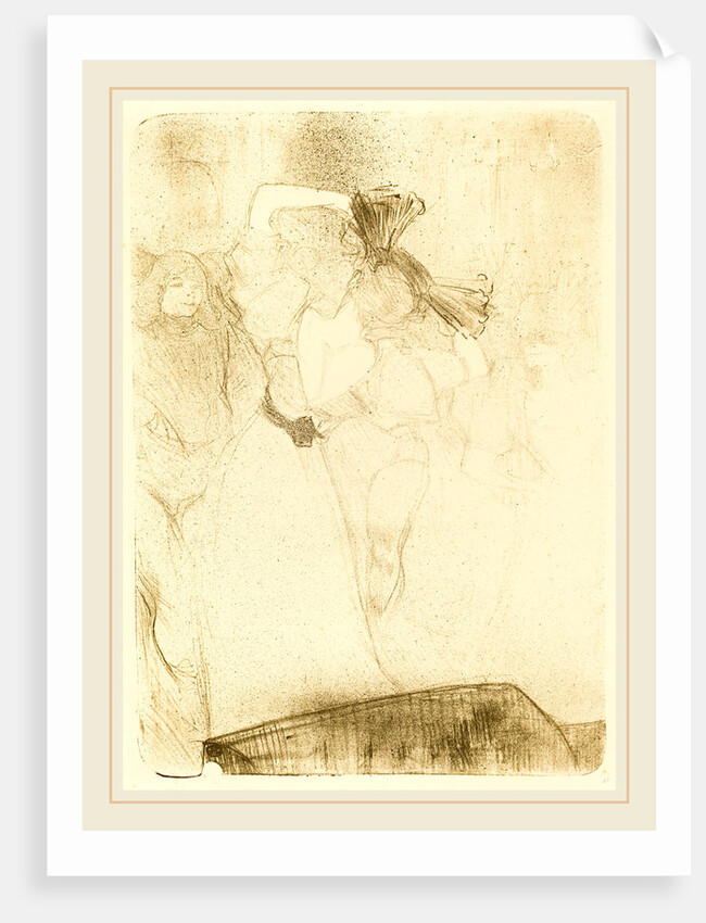 Lender from the Back Dancing the Bolero in Chilperic, 1895 by Henri de Toulouse-Lautrec