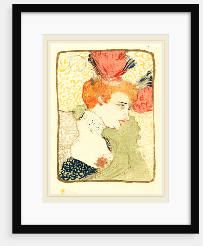 Bust of Mlle. Marcelle Lender, 1895 by Henri de Toulouse-Lautrec