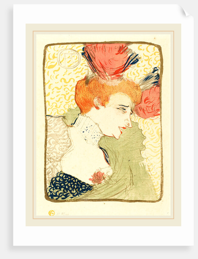 Bust of Mlle. Marcelle Lender, 1895 by Henri de Toulouse-Lautrec