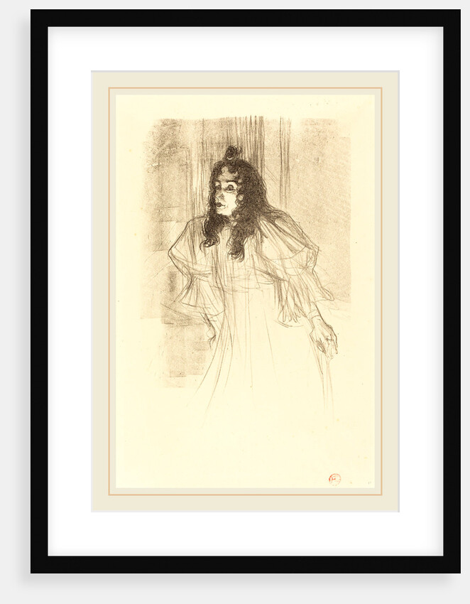 Miss May Belfort Bare-Headed, 1895 by Henri de Toulouse-Lautrec