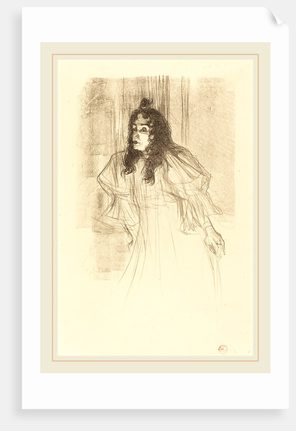 Miss May Belfort Bare-Headed, 1895 by Henri de Toulouse-Lautrec