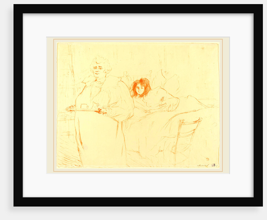 Woman with a Tray, 1896 by Henri de Toulouse-Lautrec