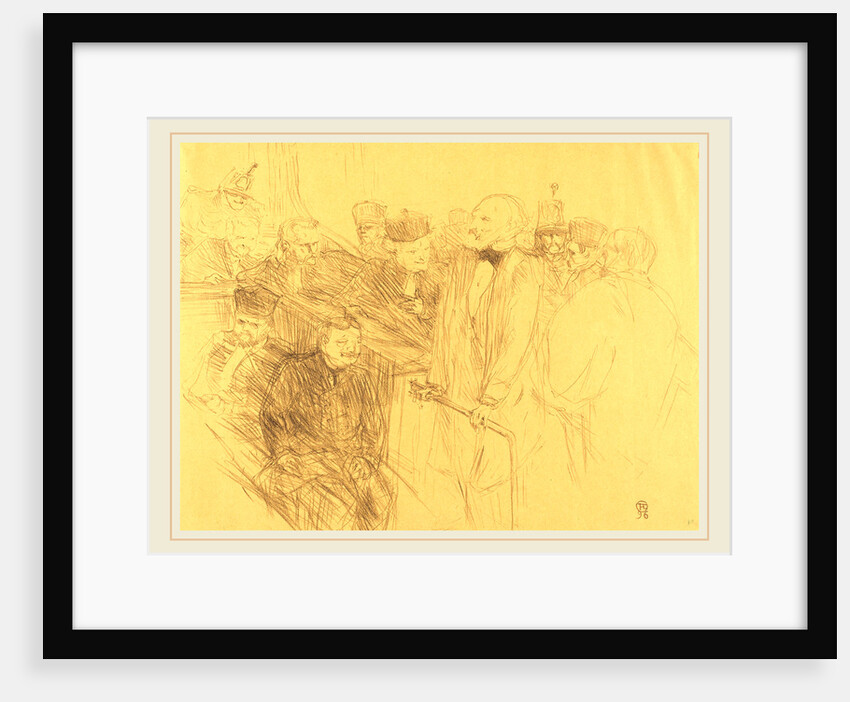 Ribot Deposition, 1896 by Henri de Toulouse-Lautrec