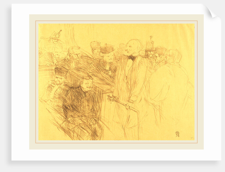 Ribot Deposition, 1896 by Henri de Toulouse-Lautrec