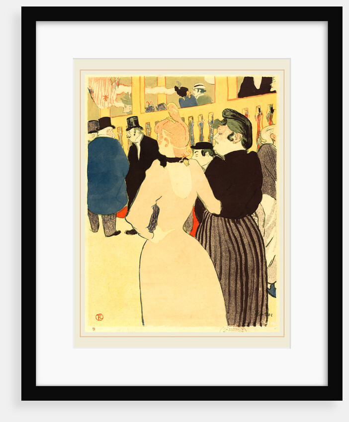 At the Moulin Rouge, la Goulue and Her Sister), 1892 by Henri de Toulouse-Lautrec