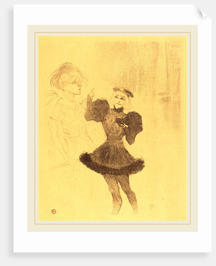 Lender and Lavalliere in Le fils de l'Aretin, 1896 by Henri de Toulouse-Lautrec