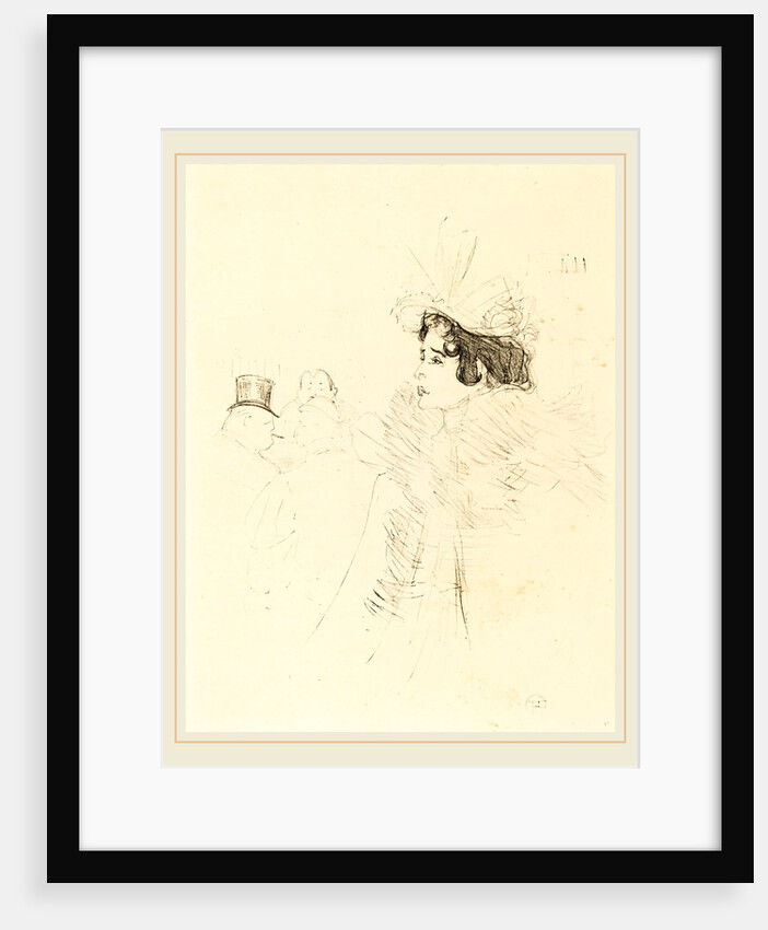 Miss May Belfort in the Irish and American Bar, rue Royale, 1895 by Henri de Toulouse-Lautrec