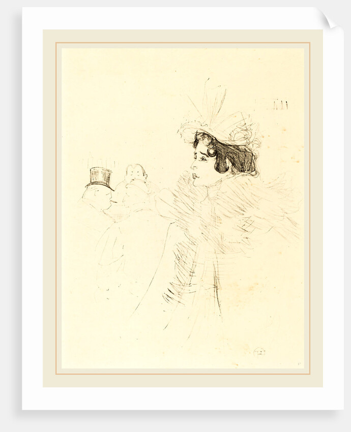 Miss May Belfort in the Irish and American Bar, rue Royale, 1895 by Henri de Toulouse-Lautrec
