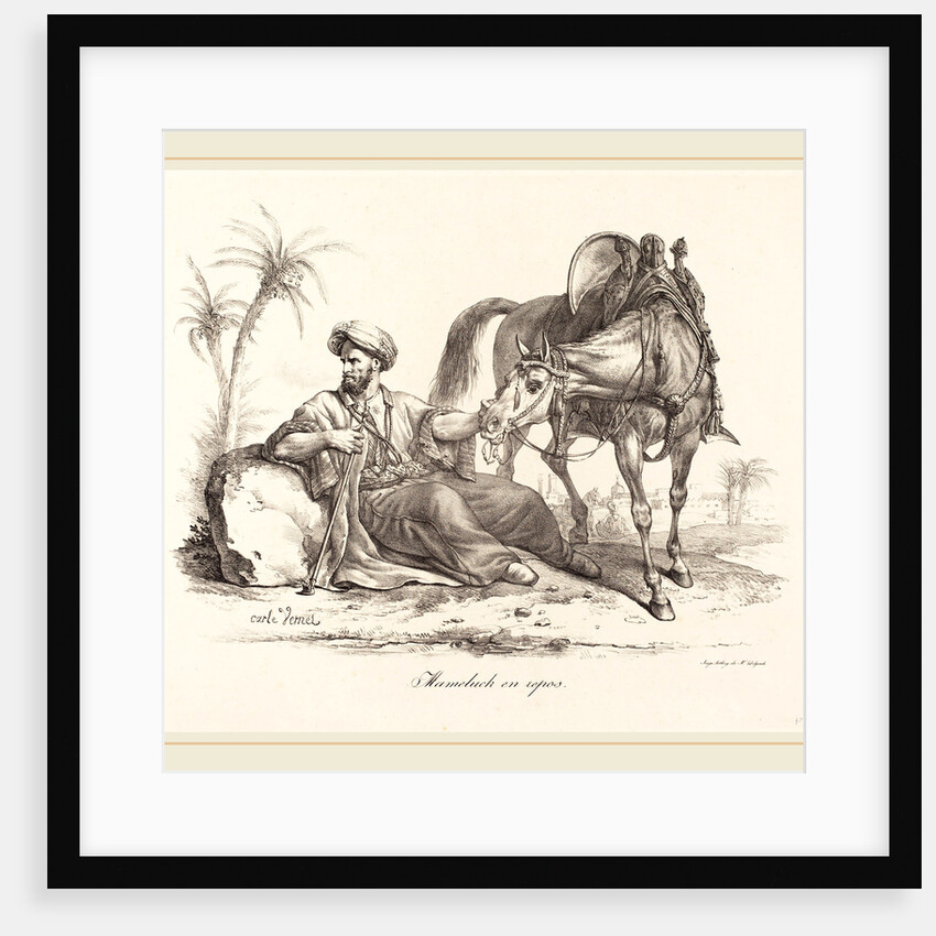 A Mameluck Resting by Carle Vernet