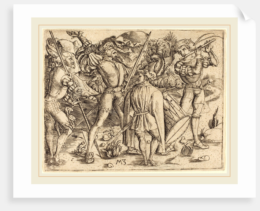 Four Soldiers, c. 1500 by Master MZ