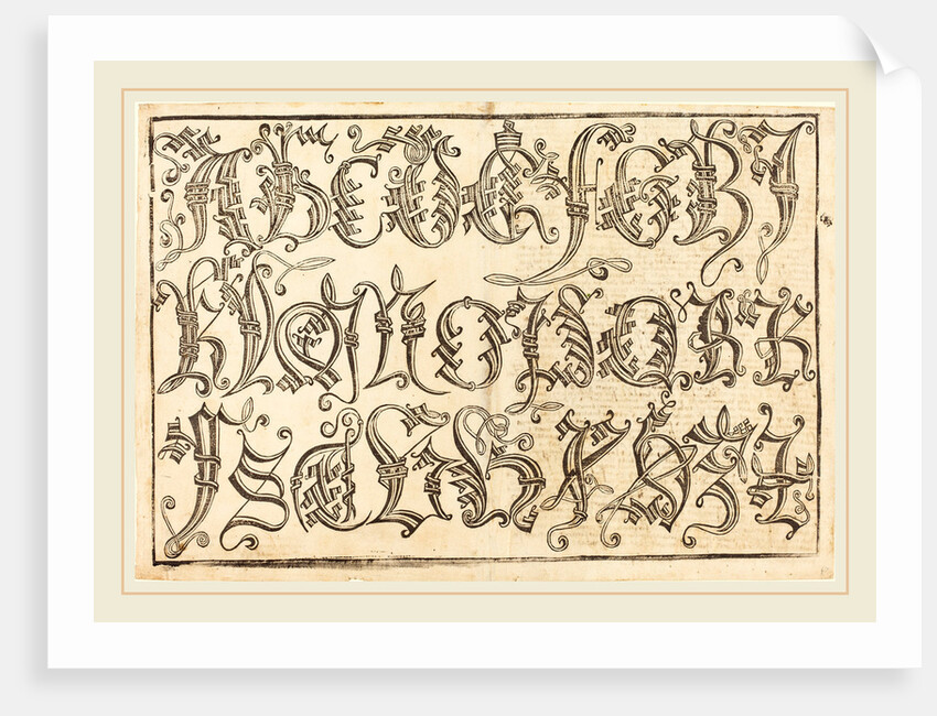Ornamental Alphabet by Anonymous