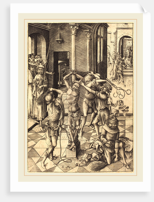 The Flagellation, c. 1480 by Israhel van Meckenem