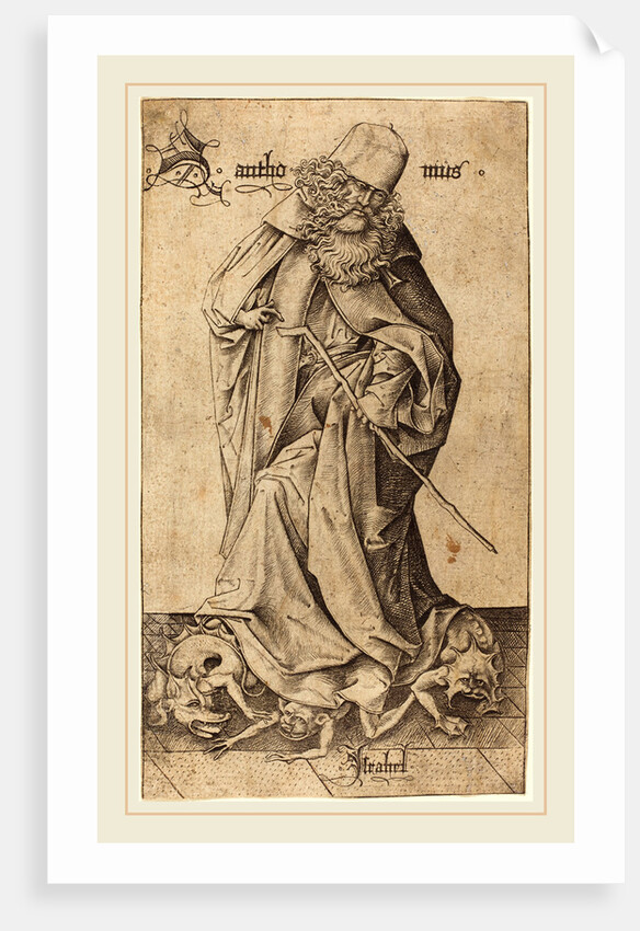 Saint Anthony by Israhel van Meckenem