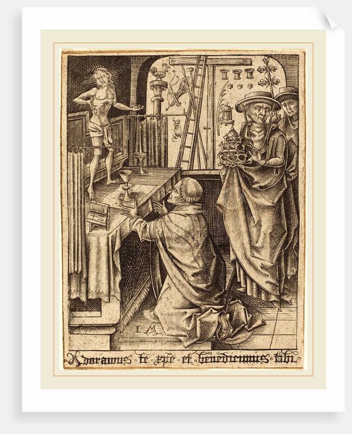 The Mass of Saint Gregory by Israhel van Meckenem
