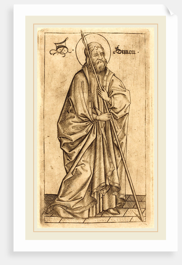 Saint Matthew? Saint Thomas? by Israhel van Meckenem