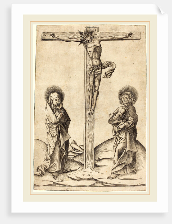 The Crucifixion, c. 1475 by Israhel van Meckenem