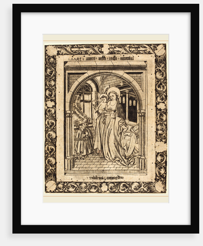 The Madonna and Child with the Abbot Ludwig von Churchwalden, 1477 by Wolfgang The Goldsmith