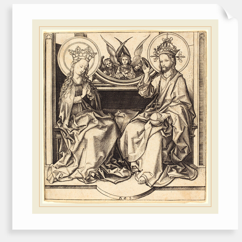 Christ Blessing the Virgin by Martin Schongauer