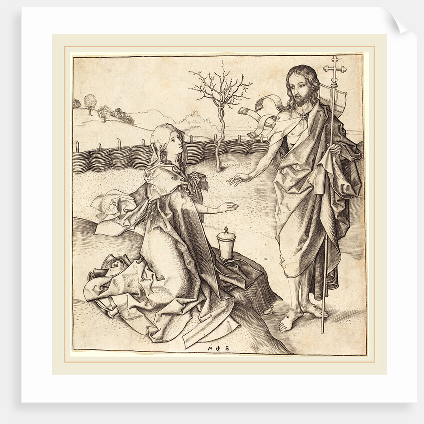 Christ Appearing to Mary Magdalene by Martin Schongauer