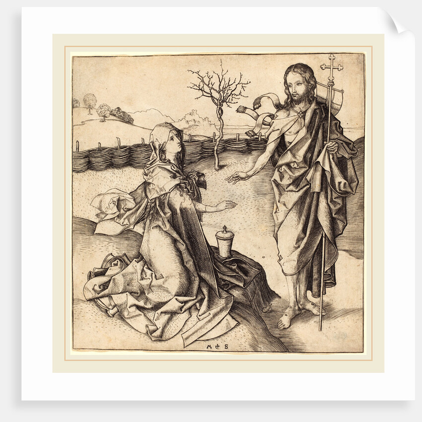 Christ Appearing to Mary Magdalene by Martin Schongauer