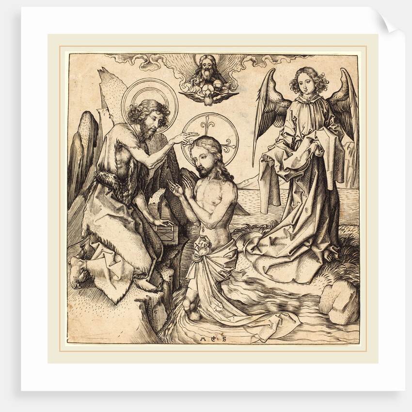 The Baptism of Christ by Martin Schongauer