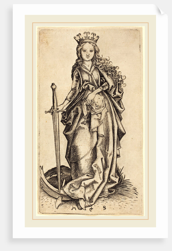 Saint Catherine of Alexandria by Martin Schongauer