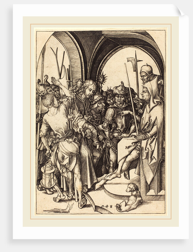 Christ before Annas, c. 1480 by Martin Schongauer
