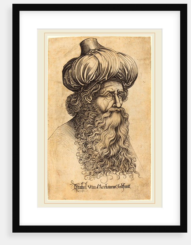 Head of an Aged Man by Israhel van Meckenem