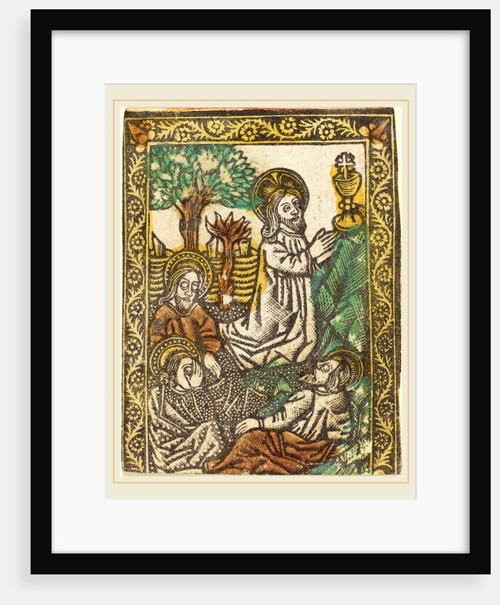 Christ on the Mount of Olives by Workshop of Master of the Borders with the Four Fathers of the Church