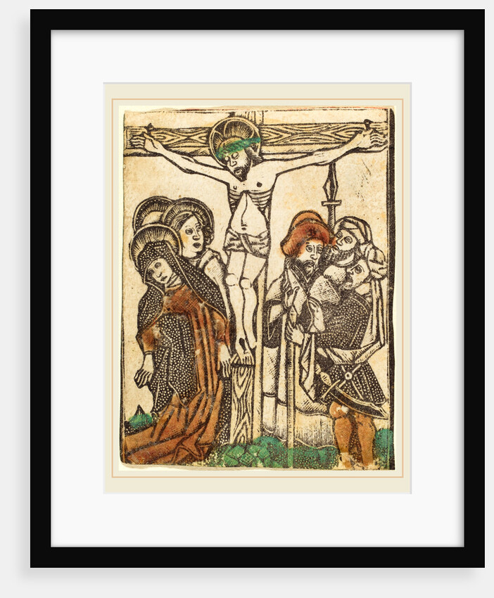 The Crucifixion by Workshop of Master of the Borders with the Four Fathers of the Church