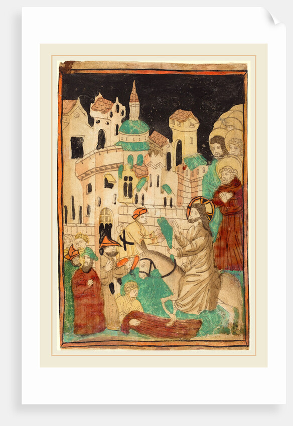 Christ's Entry into Jerusalem, probably 1450 by Anonymous
