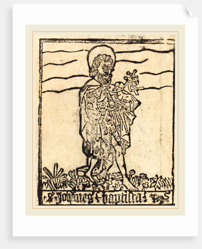 Saint Agnes verso, probably 1460-1480 by Anonymous