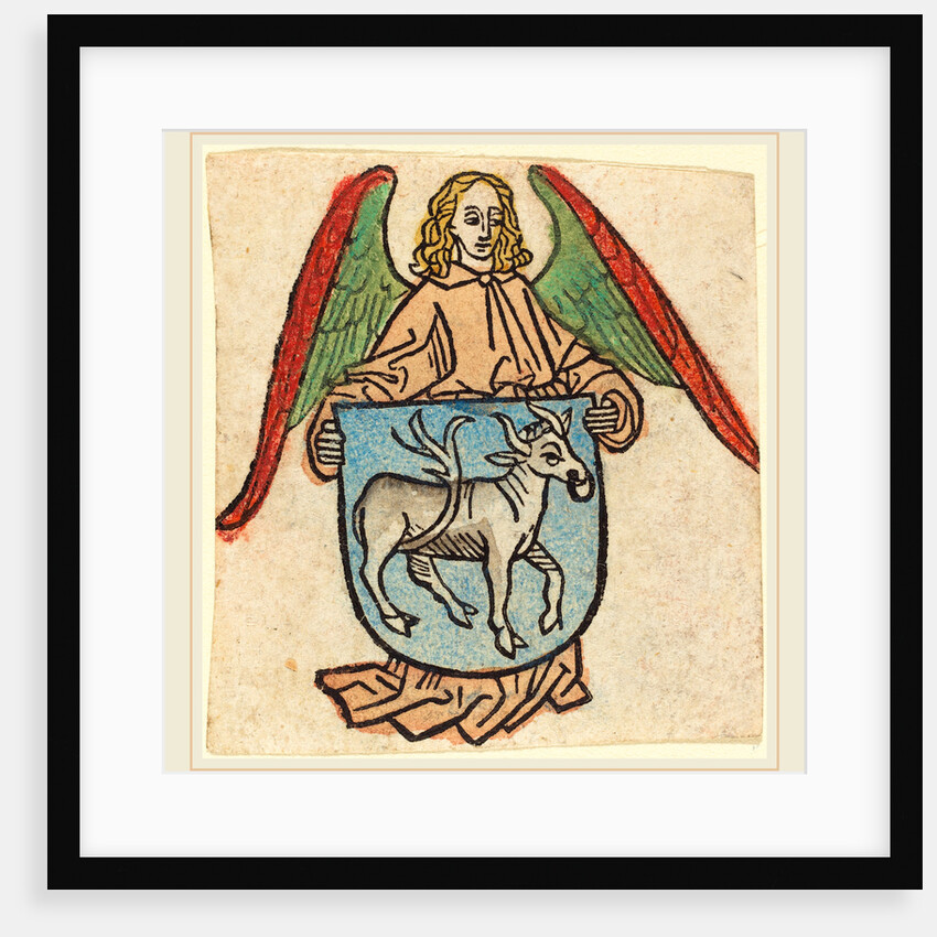 Bookplate of Hilprand Brandenburg of Bibrach, c. 1475 by Anonymous