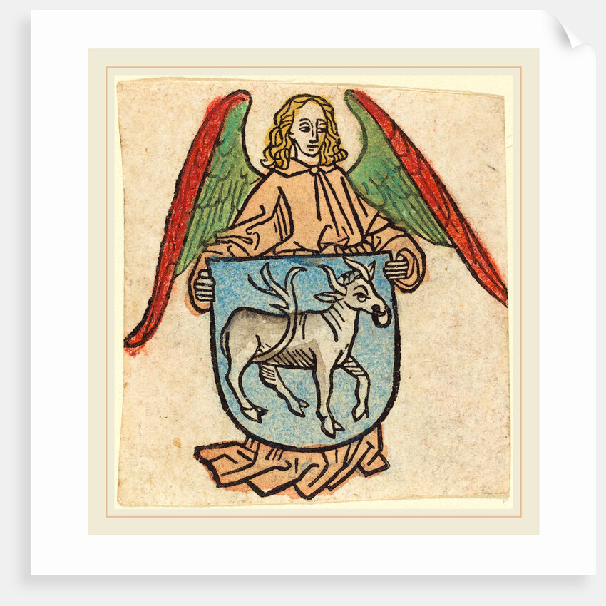 Bookplate of Hilprand Brandenburg of Bibrach, c. 1475 by Anonymous