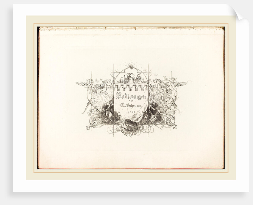 Radirungen, complete set of title page and 25 etchings by Caspar Johann Nepomuk Scheuren