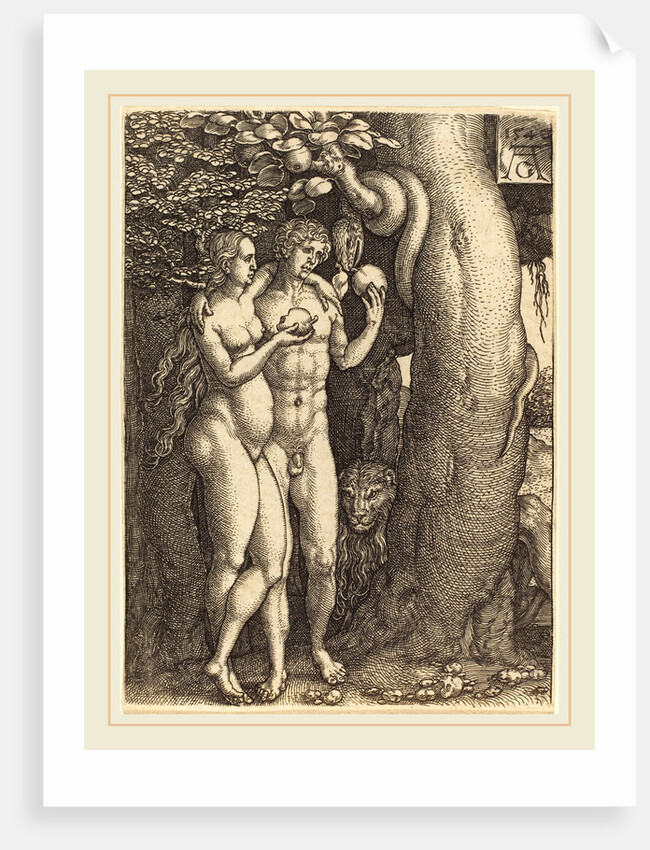 The Temptation by the Snake, 1540 by Heinrich Aldegrever