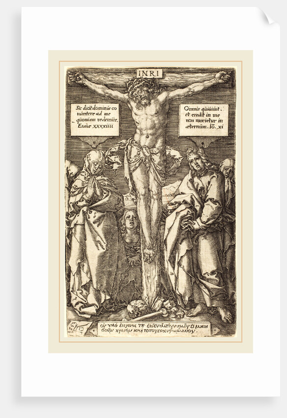 Christ on the Cross, 1553 by Heinrich Aldegrever