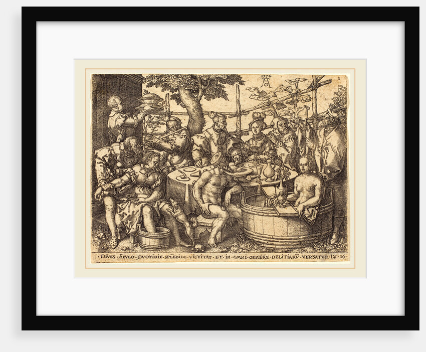 The Rich Man at the Table, 1554 by Heinrich Aldegrever