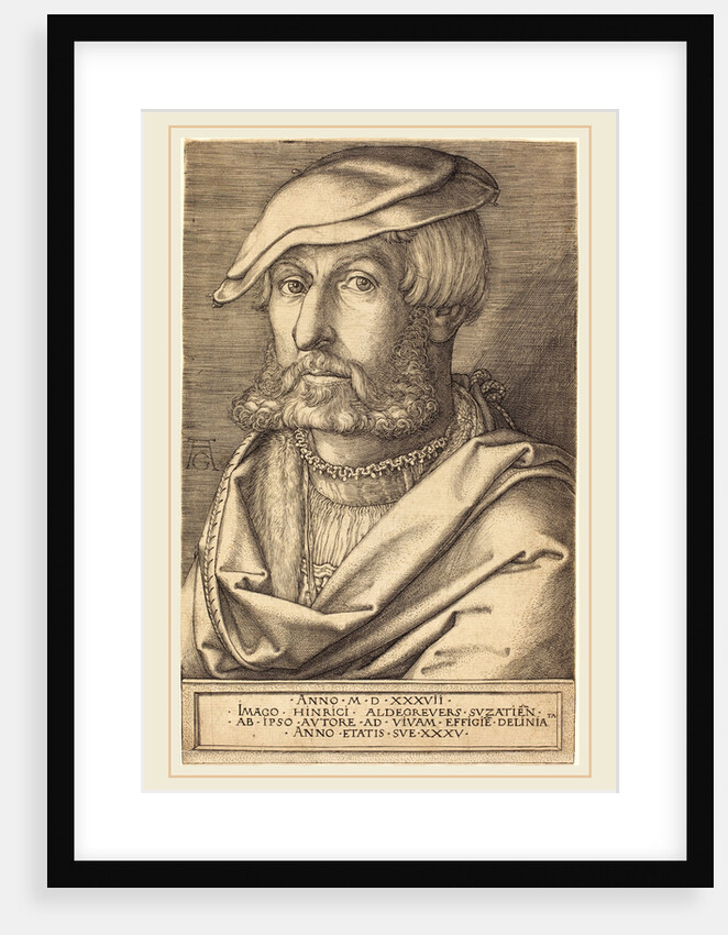 Self-Portrait, 1537, by Heinrich Aldegrever