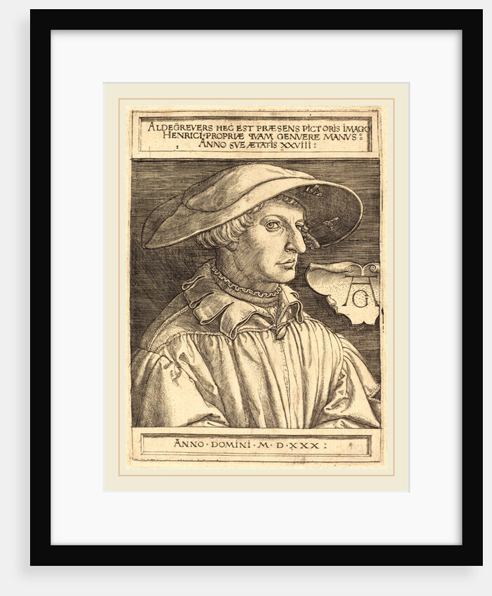 Self-Portrait, 1530, by Heinrich Aldegrever