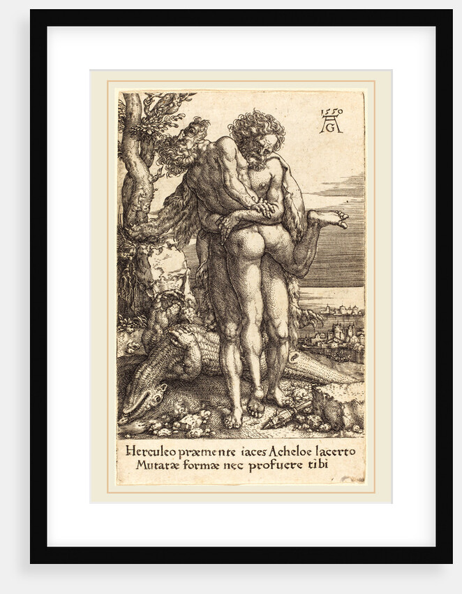 Hercules Fighting the Rivergod Achelus, 1550, by Heinrich Aldegrever