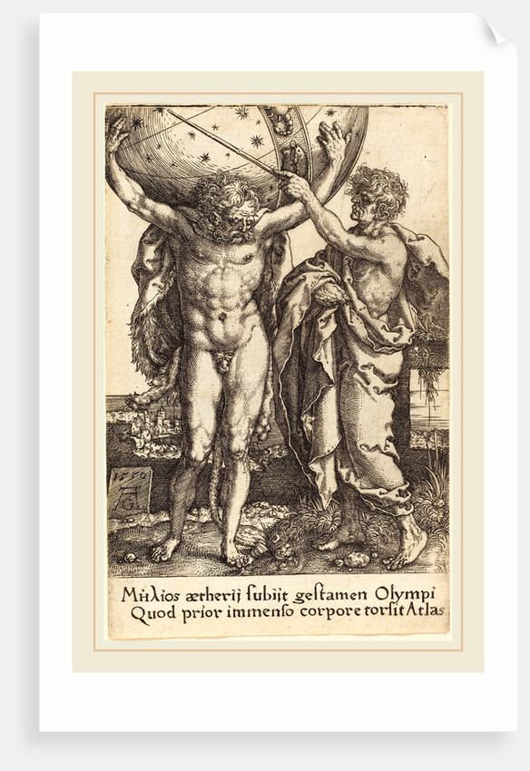 Hercules and Atlas, 1550, by Heinrich Aldegrever