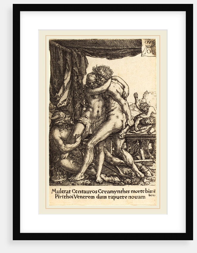 Hercules Preventing the Centaurs from the Rape of Hippodamia, 1550, by Heinrich Aldegrever