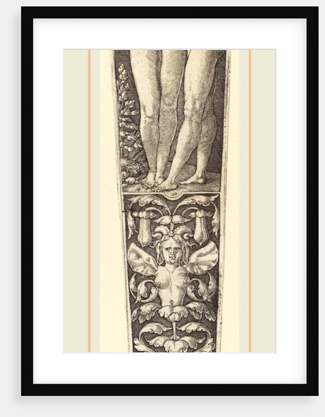Ornament with Naked Couple, 1532, by Heinrich Aldegrever