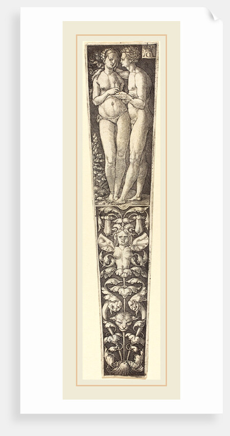 Ornament with Naked Couple, 1532, by Heinrich Aldegrever