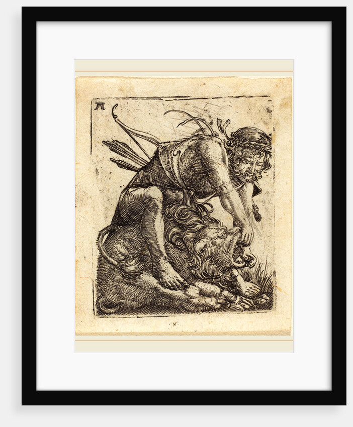 Hercules Overcoming the Nemean Lion by Albrecht Altdorfer