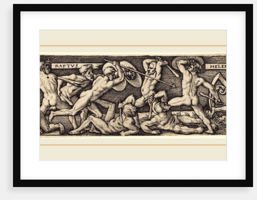 The Rape of Helena by Sebald Beham