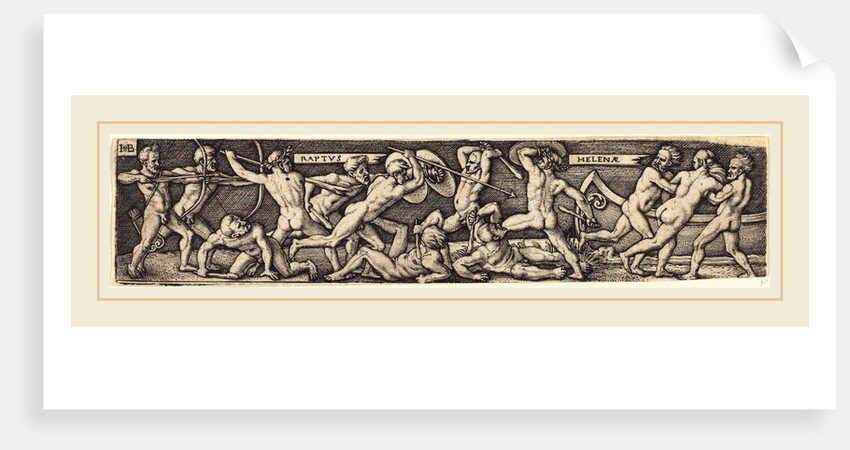 The Rape of Helena by Sebald Beham
