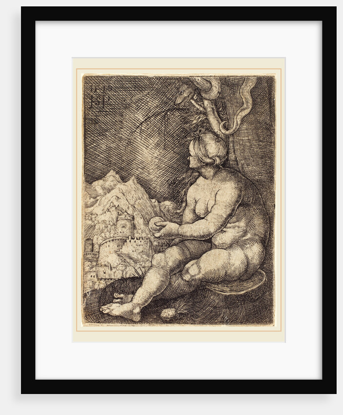 Eve Seated, 1519 by Sebald Beham